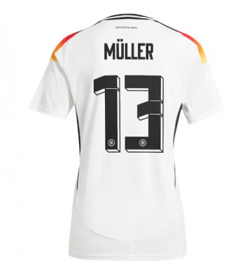 Tyskland Thomas Muller #13 Replika Hjemmebanetrøje Dame EM 2024 Kortærmet